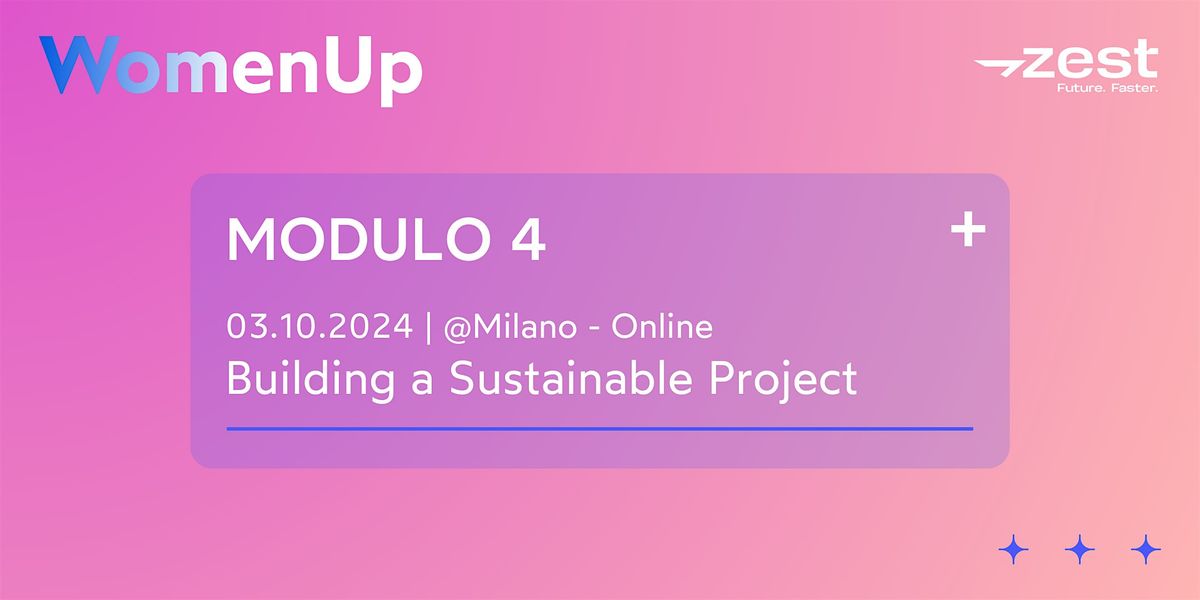 WomenUp | Building a Sustainable Project (Modulo 4)