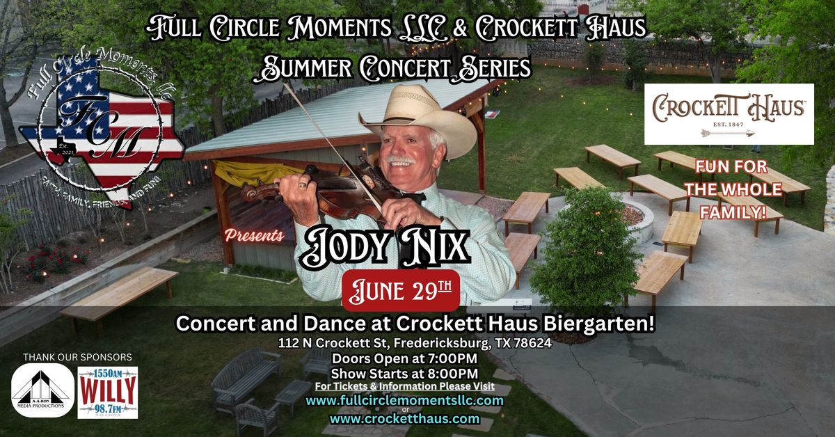 Summer Concert\/Dance Series w\/Jody Nix