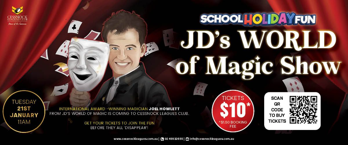 JD's World of Magic at Cessnock Leagues