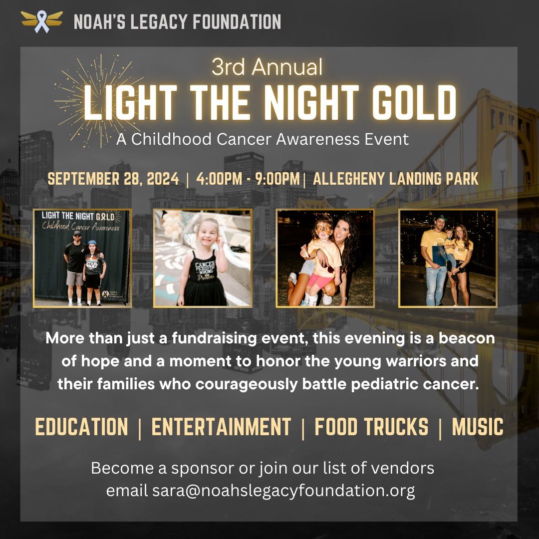 \ud83c\udf1f3rd Annual Light the Night Gold for Childhood Cancer Awareness\ud83c\udf97\ufe0f