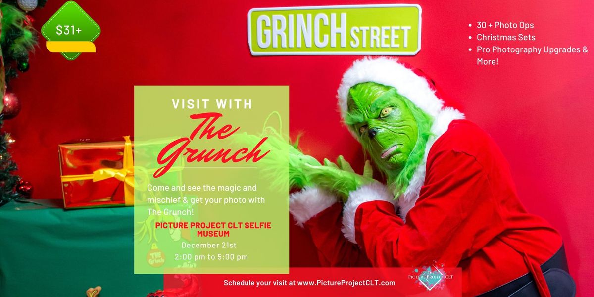 Pictures with The Grunch! December 21st  2pm-5pm