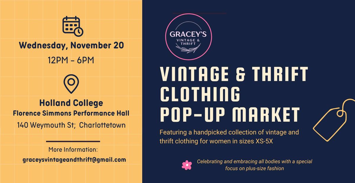 Vintage & Thrift Clothing Pop-Up Market @ Holland College