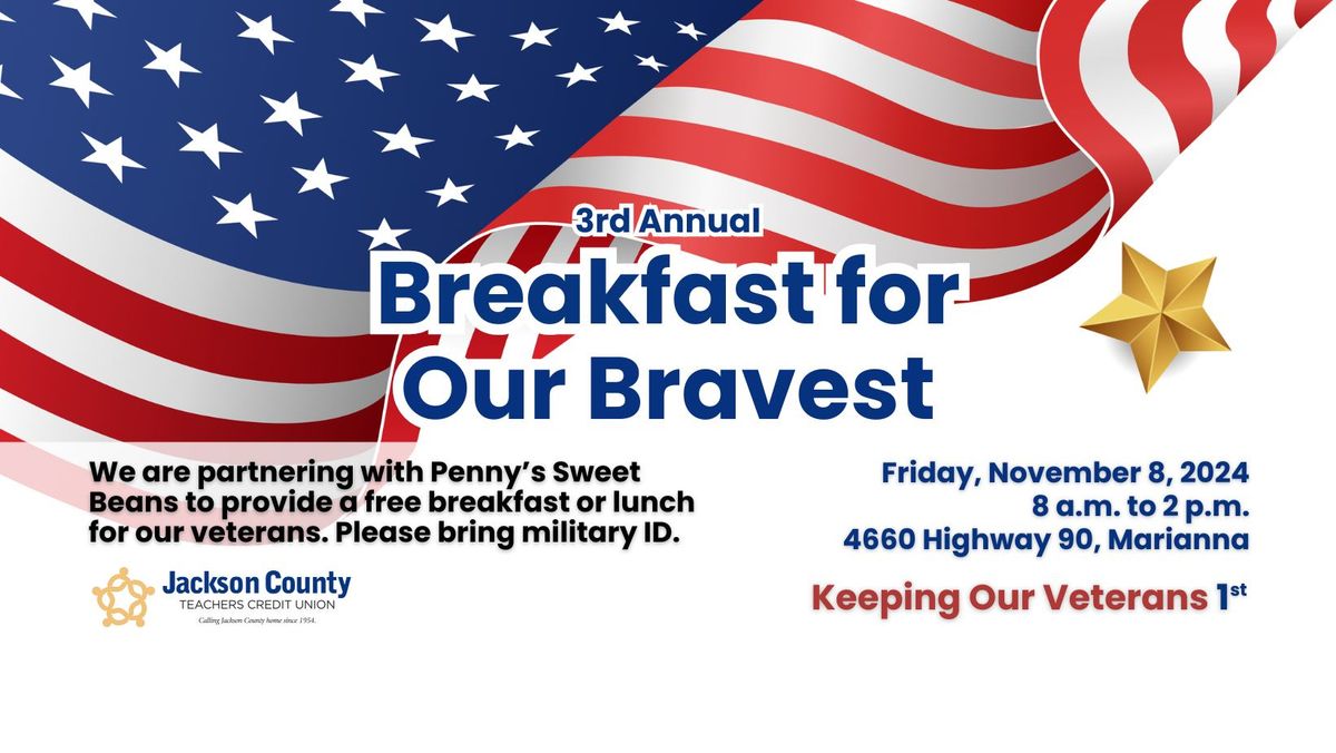 3rd Annual Breakfast (or Lunch!) for Our Bravest