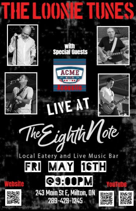 The Loonie Tunes\/ACME HiFi Acoustic at The Eighth Note Local Eatery & Live Music Bar