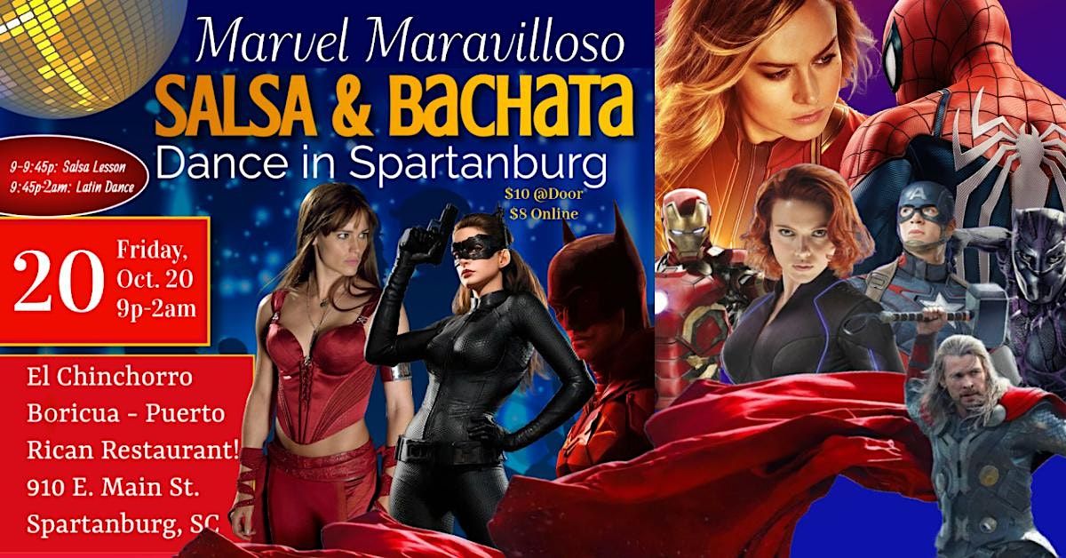 Marvel Maravilloso Salsa & Bachata Dance in Spartanburg