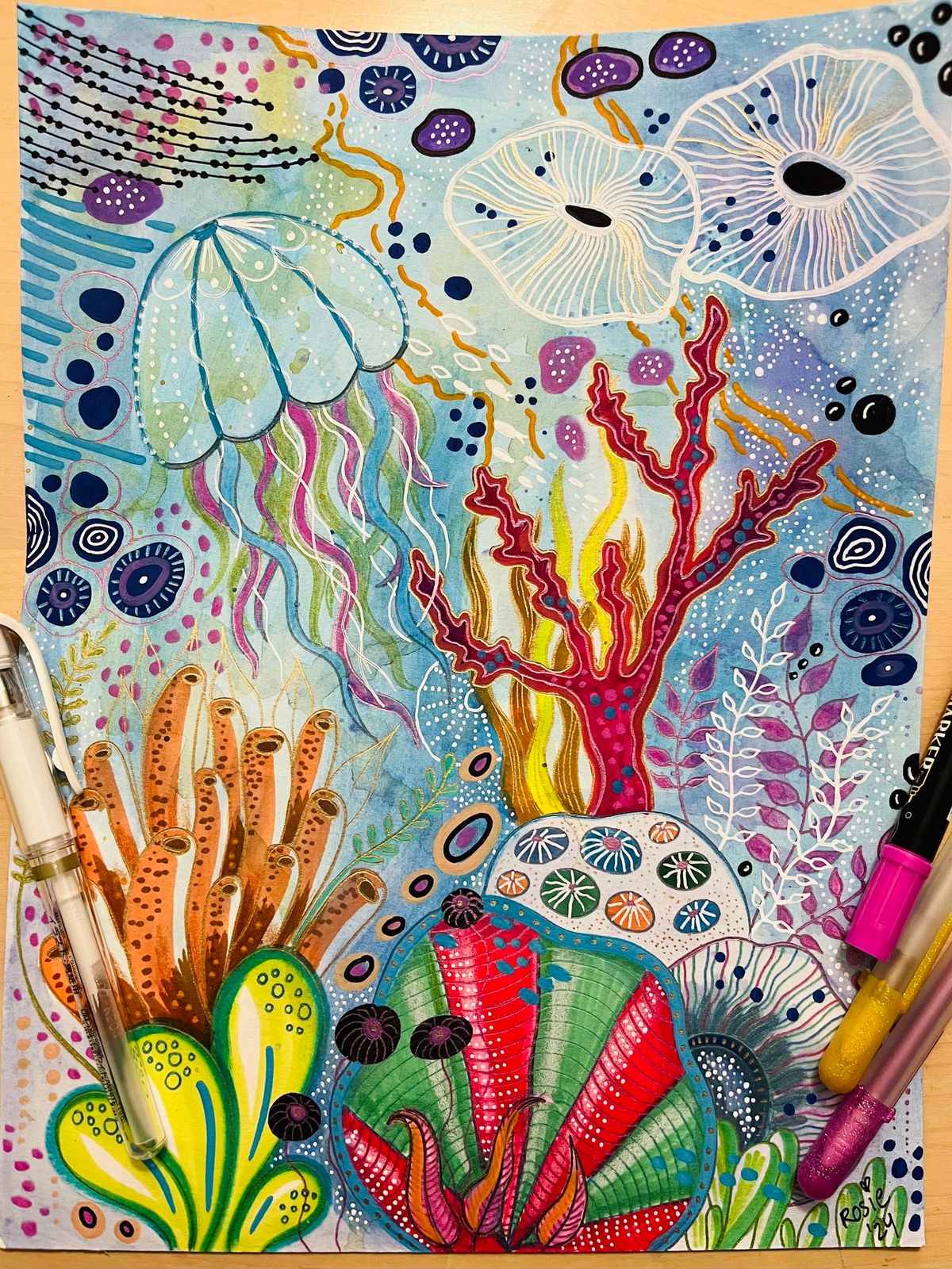 SOUL SISTERS ART WORKSHOP- Deep Sea Doodles \ud83e\udebc \ud83e\udeb8 \u270d\ufe0f \ud83d\udc20 