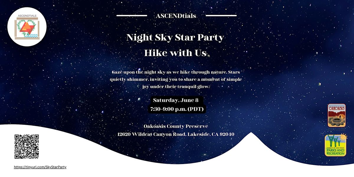 Night Sky Star Party with Park Rangers and ASCENDtials