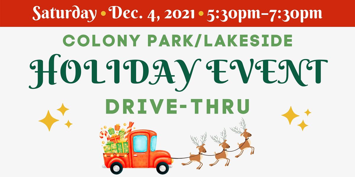 Colony Park Holiday Drive-Thru Event