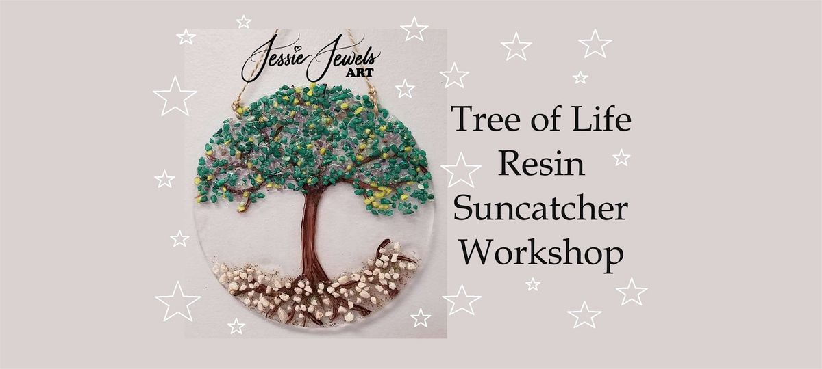 Tree of Life Resin Suncatcher Workshop at Moonstone Art Studio