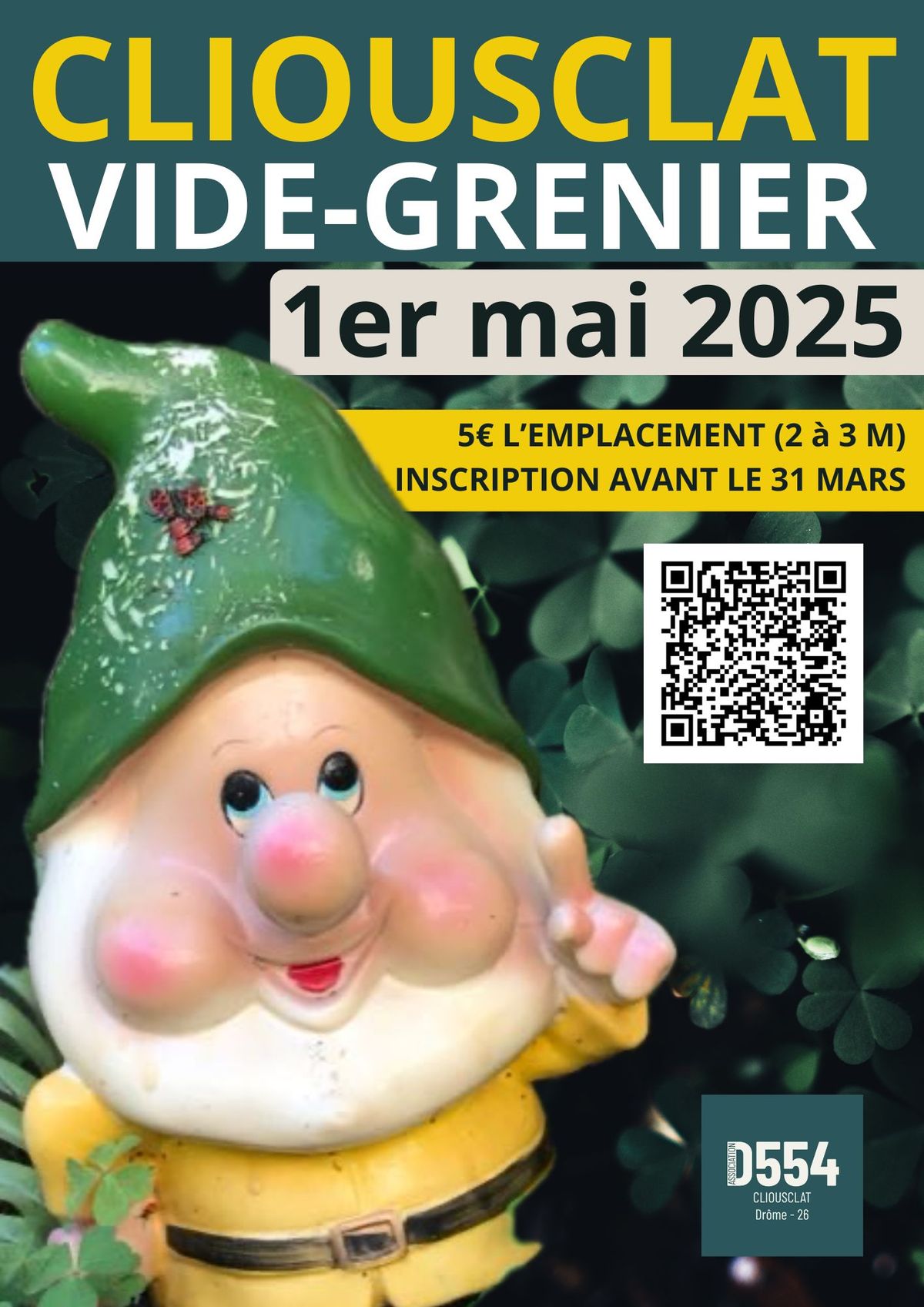 Vide-Grenier du 1er mai - Cliousclat - D554