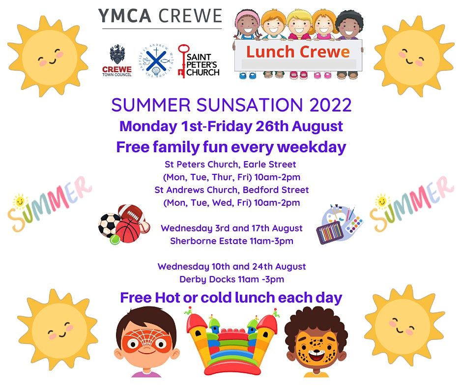 YMCA Lunch Crewe Summer Sunsation @ St Andrew's