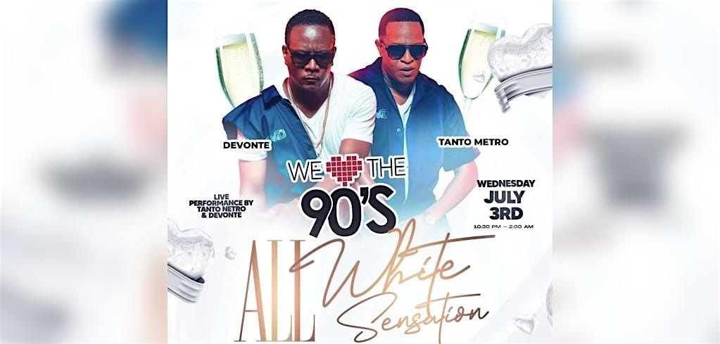 WE LOVE THE 90s All white Sensation