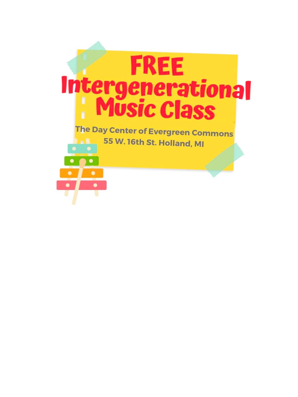 Intergenerational Music- Free!