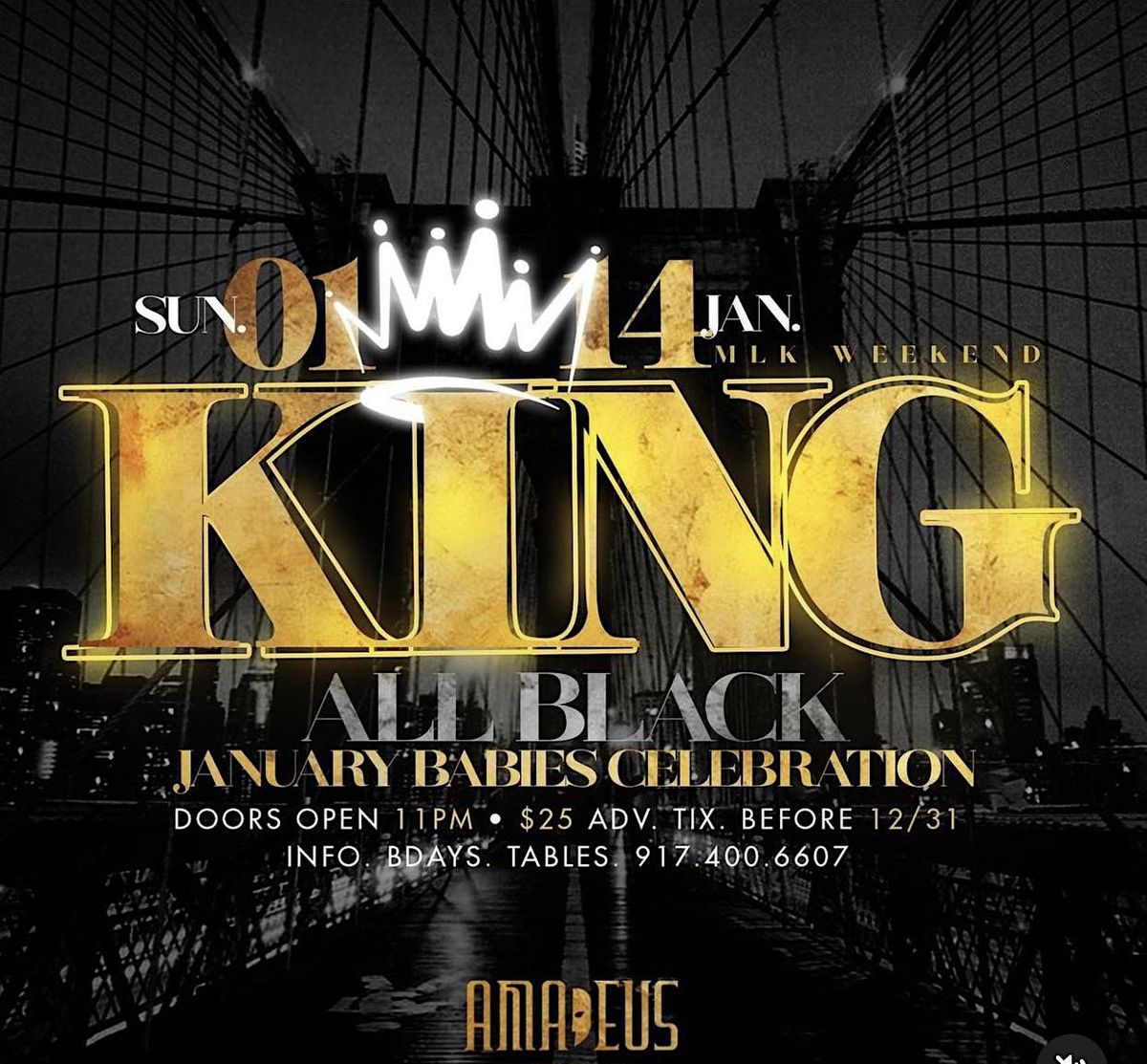 KING NYC: The  annual Celebrity All Black Fair w\/ DJ Self, Will, MTA Rocky