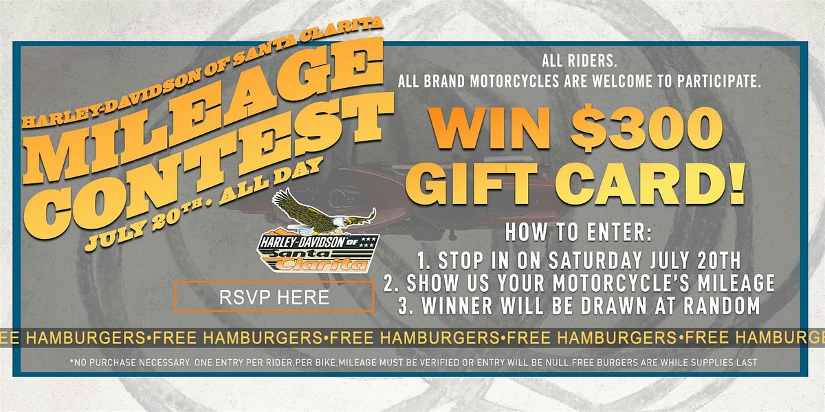 Harley-Davidson of Santa Clarita Mileage Contest