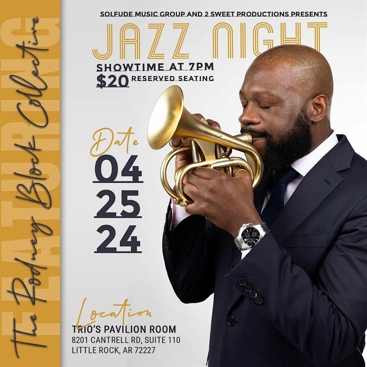 Jazz Night at Trio\u2019s presents Rodney Block and the Collective