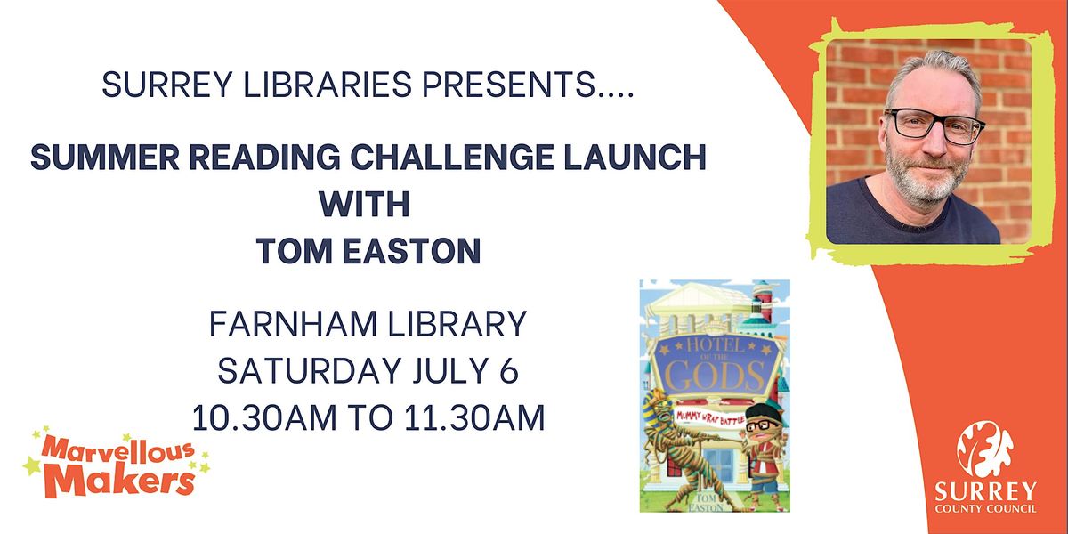 Summer Reading Challenge Launch event with author Tom Easton