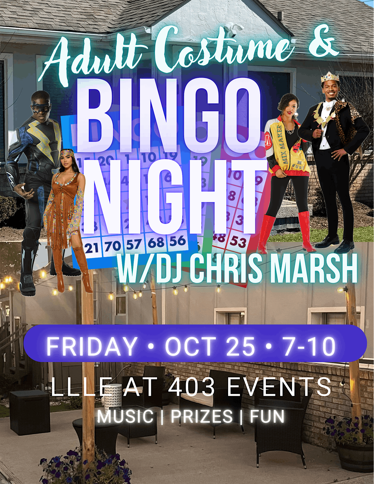 Adult Costume  & Bingo Night Bash at LLLE at 403 Events