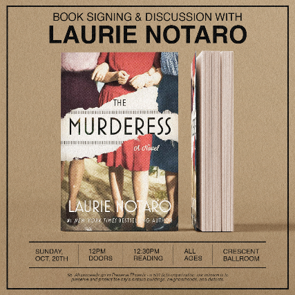 BOOK SIGNING AND DISCUSSION WITH LAURIE NOTARO