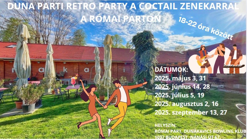 Duna parti Retro Party a Coctail Zenekarral