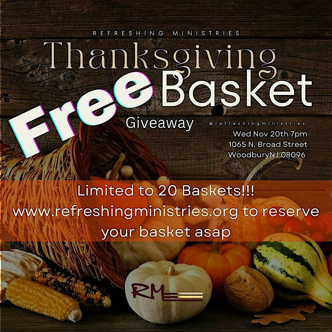 Refreshing Ministries Turkey Basket Giveaway