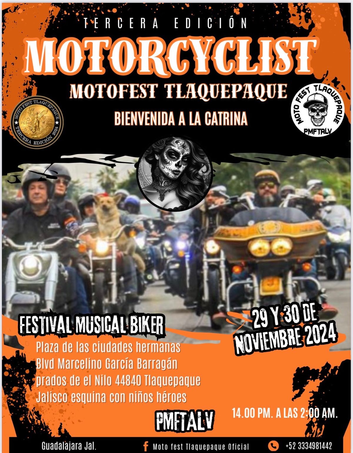 Moto Fest Tlaquepaque la catrina tercera edici\u00f3n 