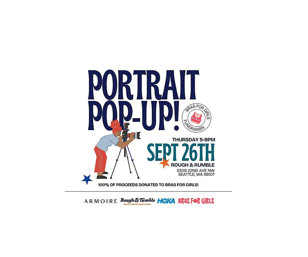 Portrait Pop-Up Fundraiser for Bras for Girls at Rough & Tumble Pub