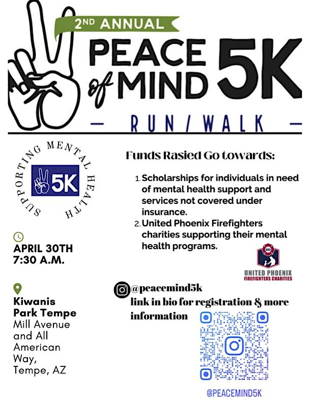 Peace of Mind 5K: Mental Health Run, Walk or Skip