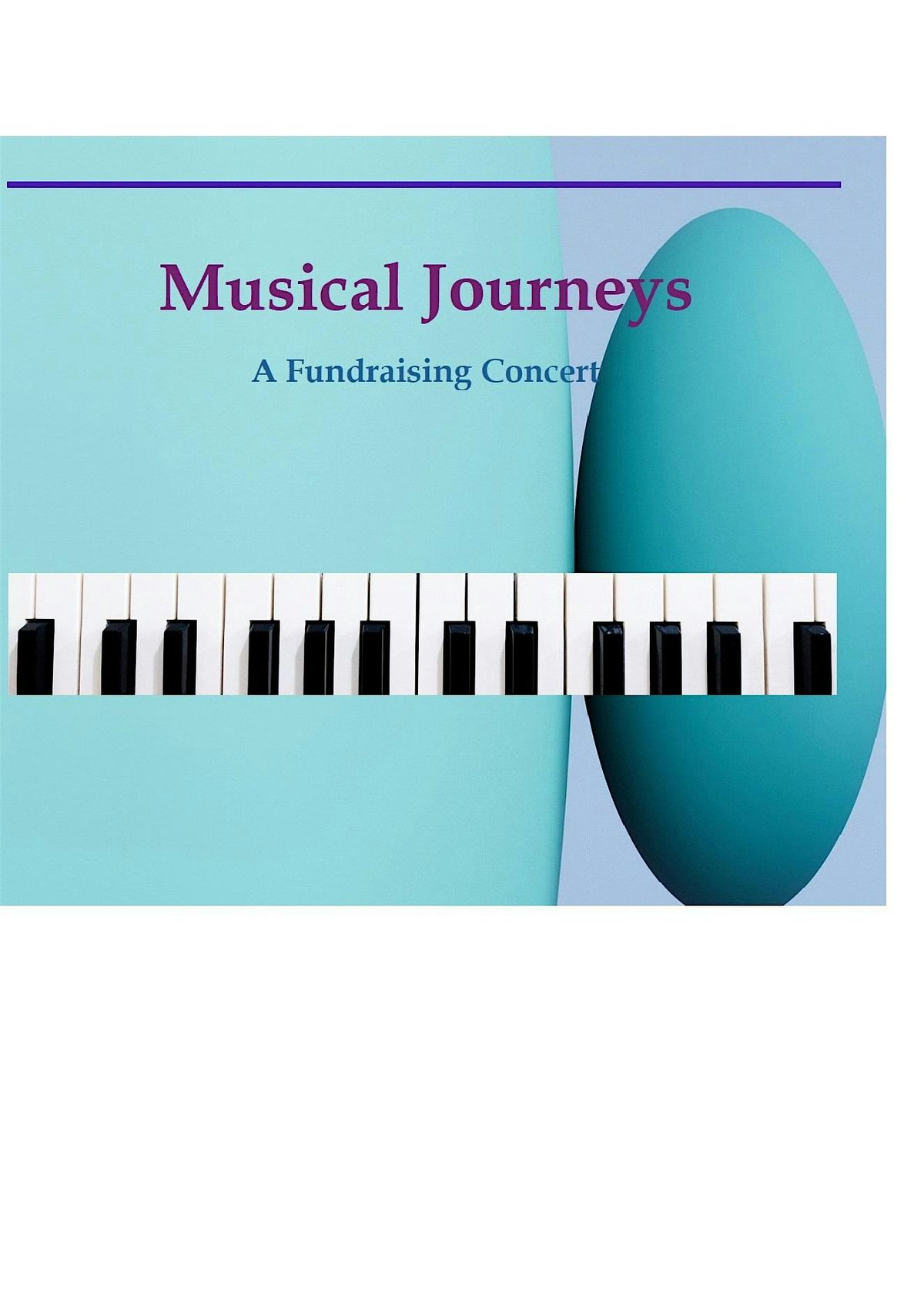 Musical Journeys ;                                    a fundraising concert