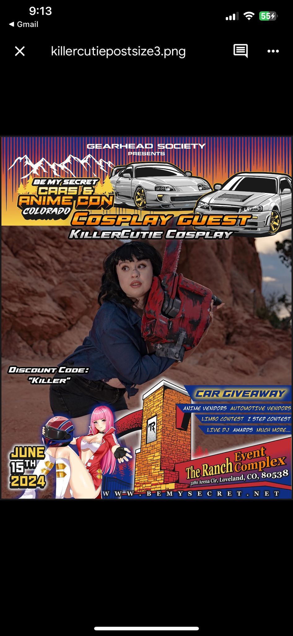 BeMySecret Cars and Anime Con