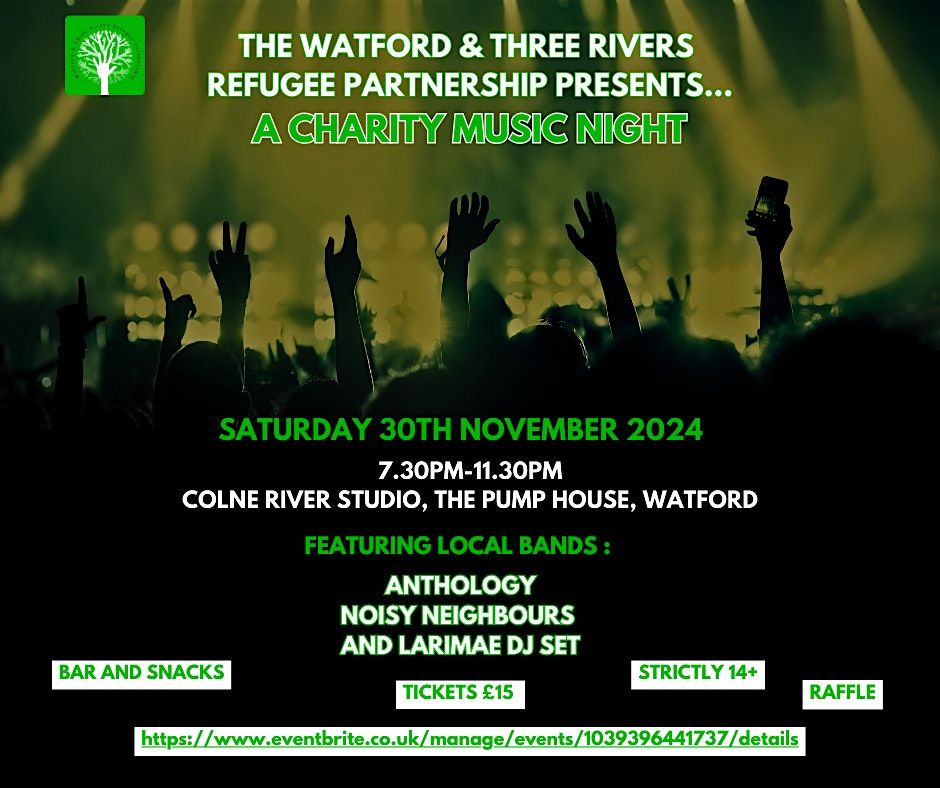 The Watford & Three Rivers Refugee Partnership charity music night