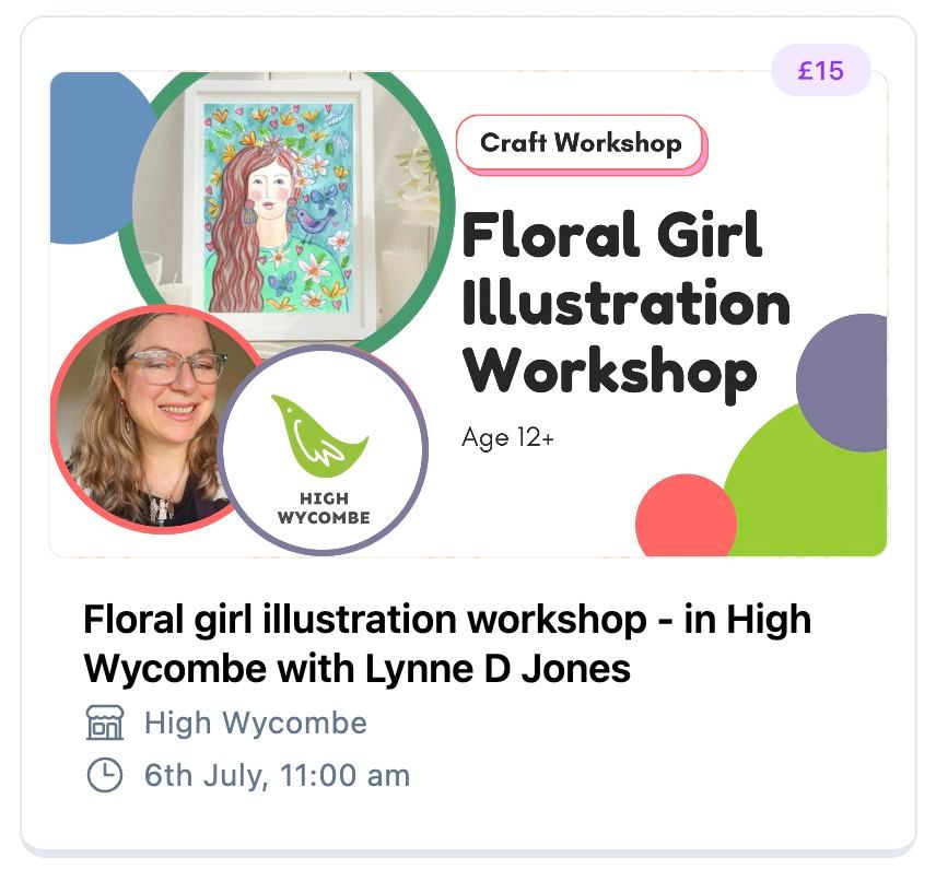 Floral Girl illustration workshop