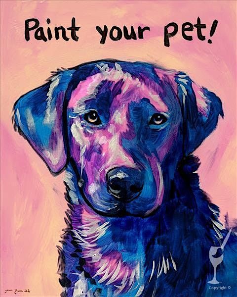 PAINT & SIP around town - Paella Restaurant Norwalk - Paint your pet