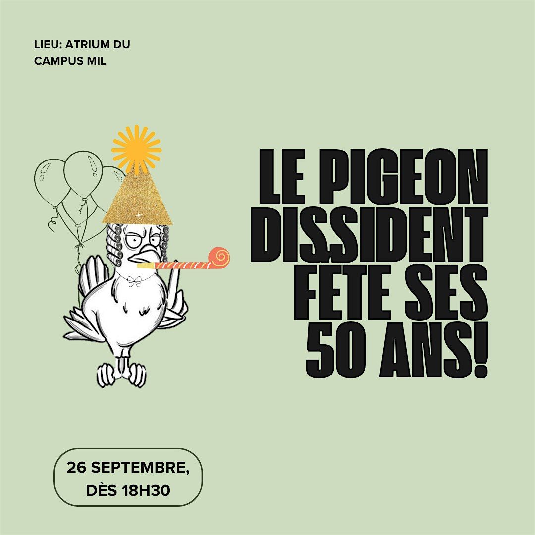 50 chandelles pour le Pigeon