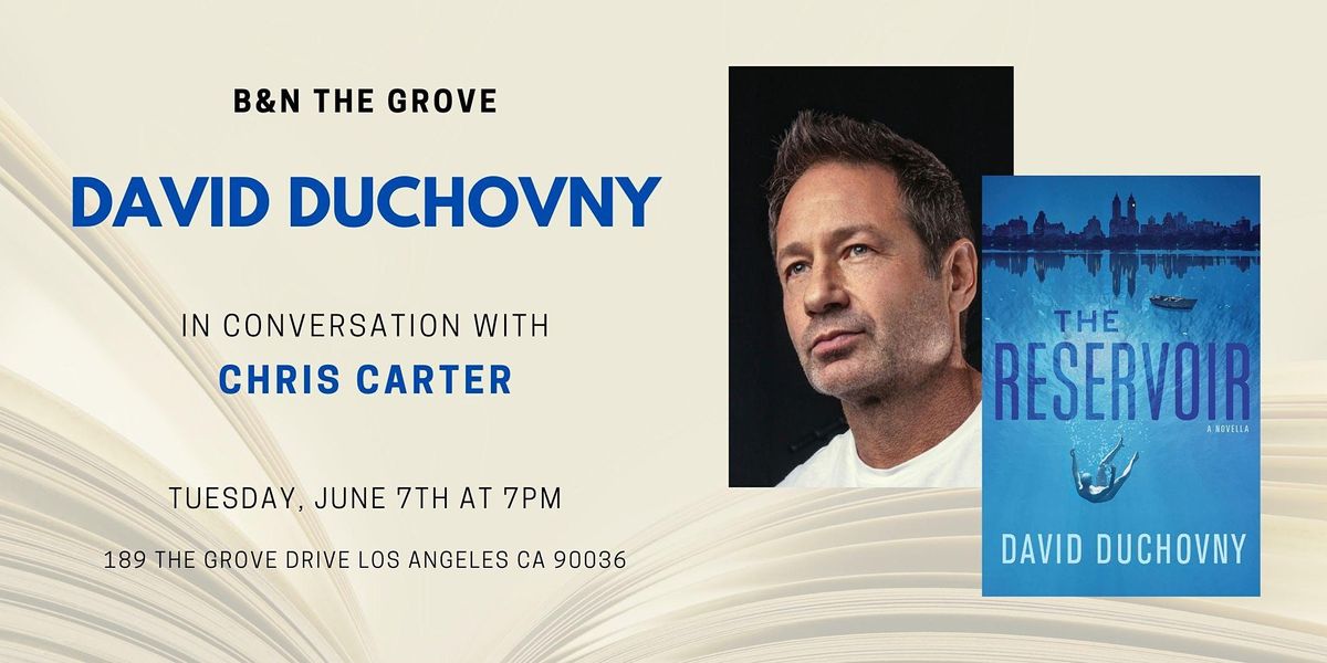 David Duchovny signs THE RESERVOIR at B&N The Grove