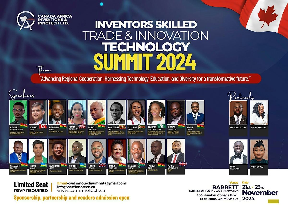 INVENTORS SKILLED TRADE AND INNOVATION TECHNOLOGY SUMMIT