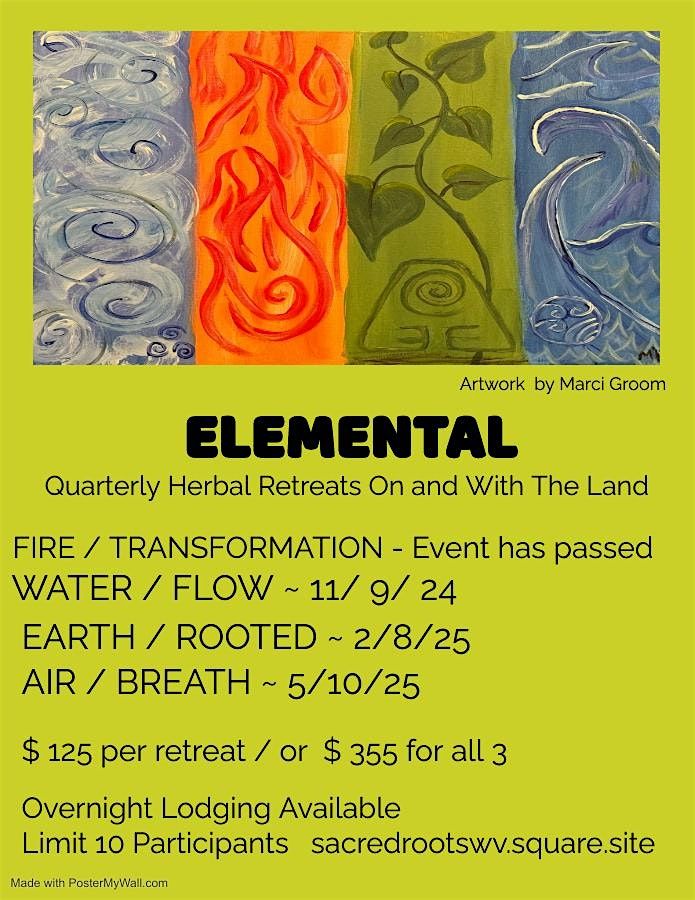 Surrender To The  Flow \/  Water  Elemental Herbal Retreat