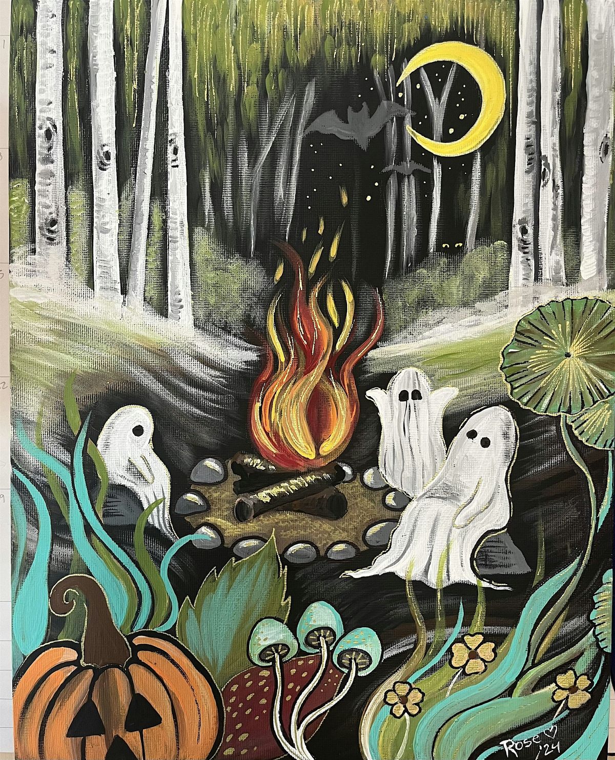 Paint Night for Adults (18+ yrs.)- GHOST STORIES