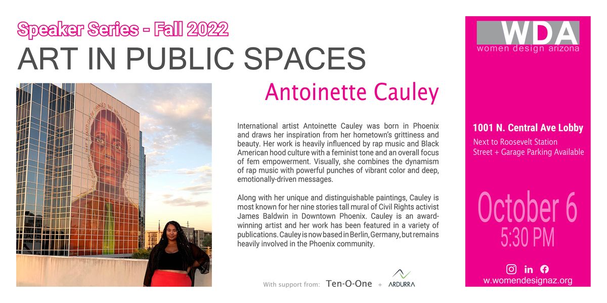 Antoinette Cauley  |  Art in Public Spaces Speaker Series Fall 22 Event 1