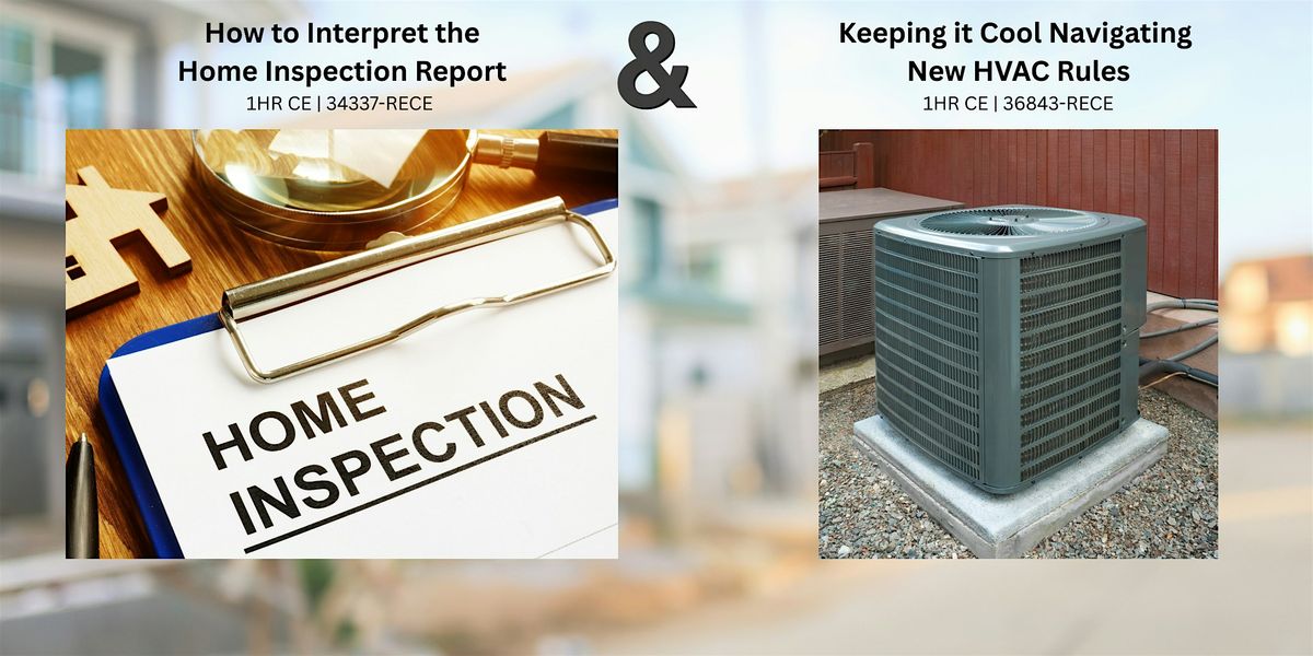 Home Inspection & New HVAC Rules
