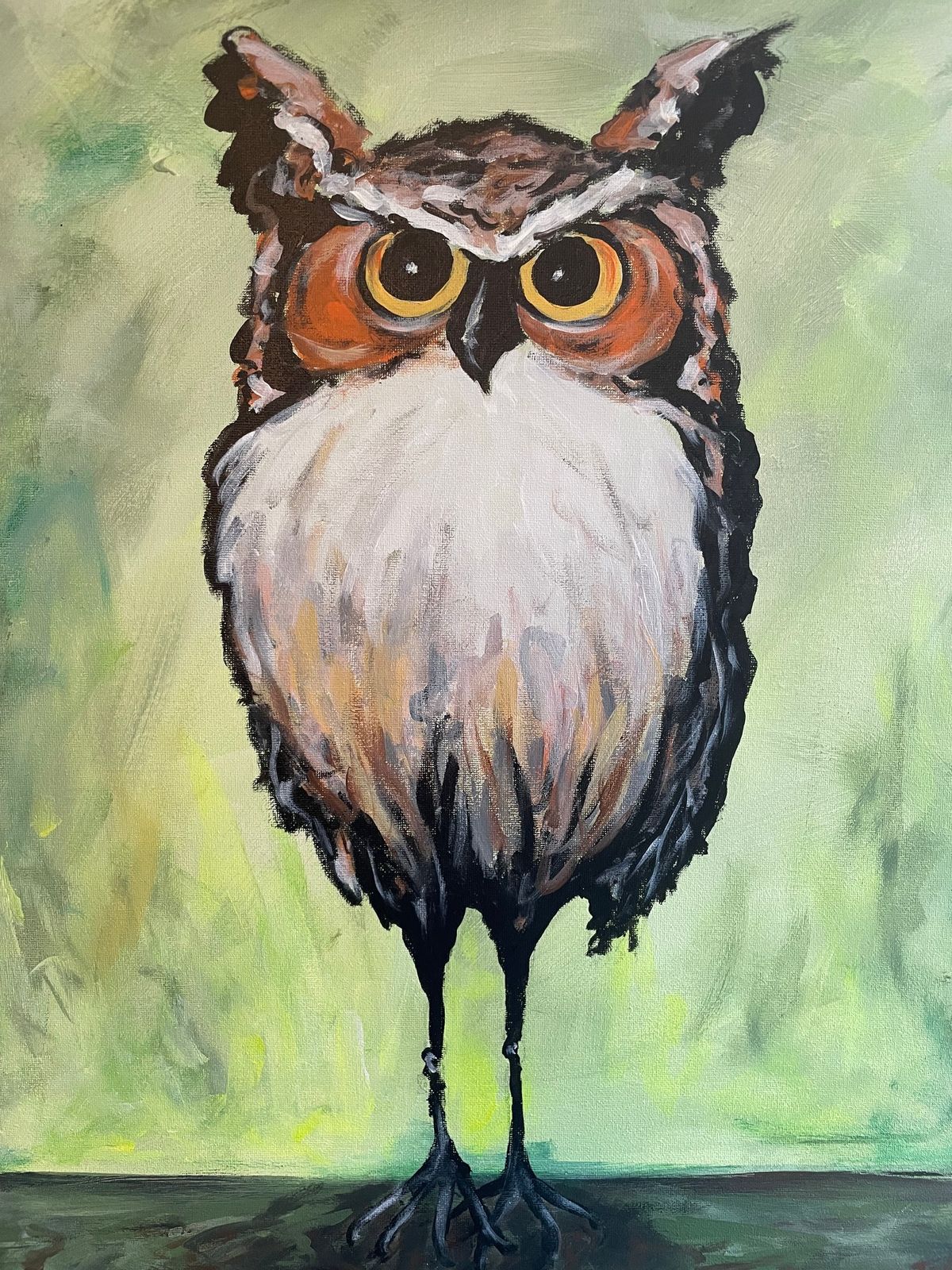 \u201cTall Owl\u201d Paint & Sip at Flight Bottle Shop