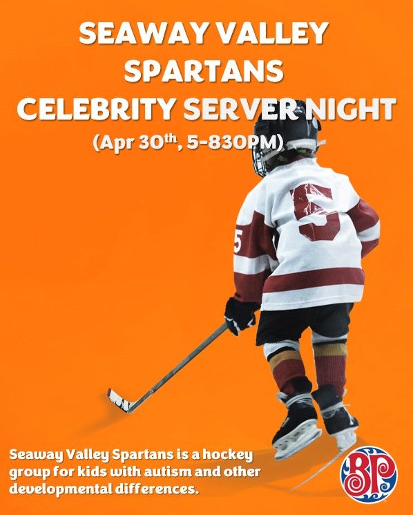 Seaway Spartans Celebrity Server Night