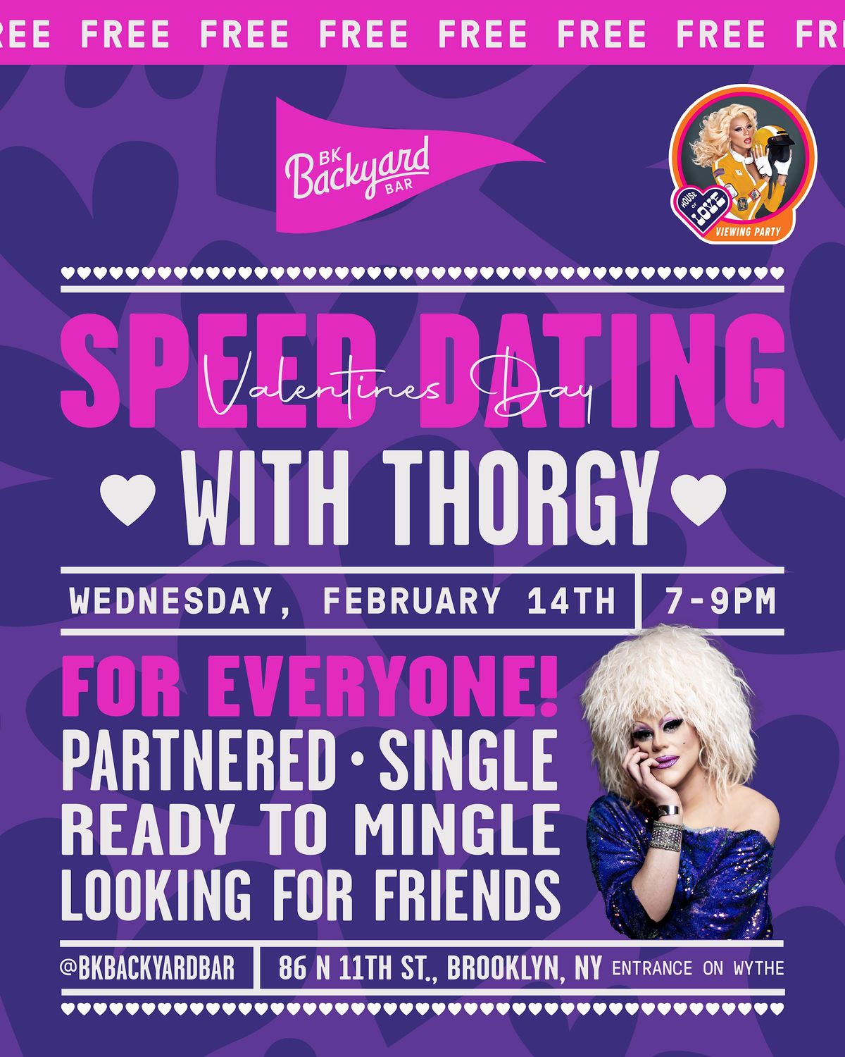 Valentines Day SPEED DATING with Thorgy