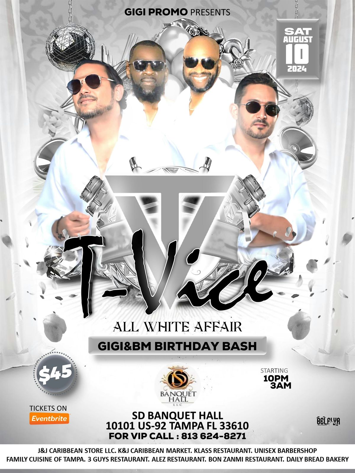 T-VICE LIVE IN TAMPA  ALL WHITE AFFAIR