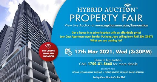 Hong Leong Bank Berhad Hybrid Auction Property Fair Ng Chan Mau Co Kuala Lumpur 17 March 2021