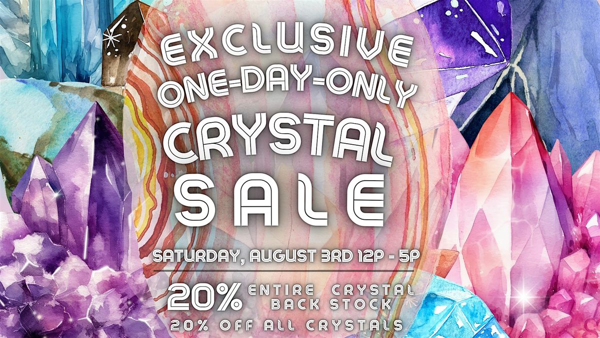 Exclusive One-Day Crystal Sale \u2013 20% Off Rare Crystals