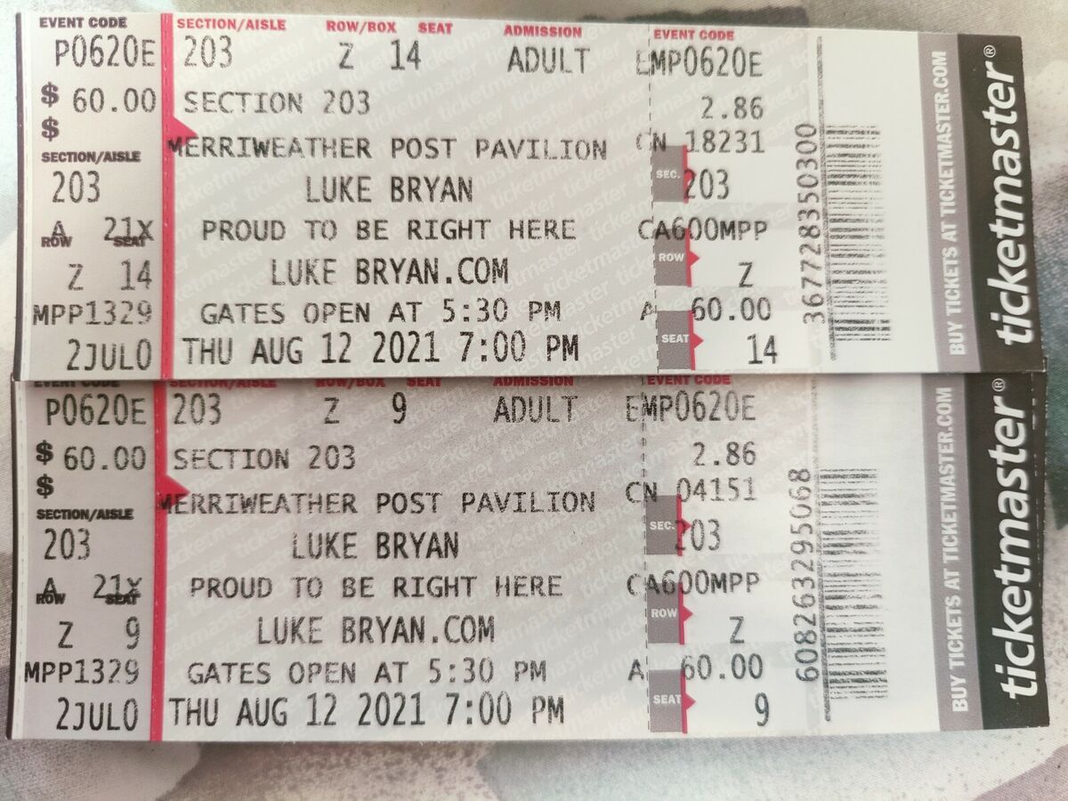 Luke Bryan Columbia Tickets