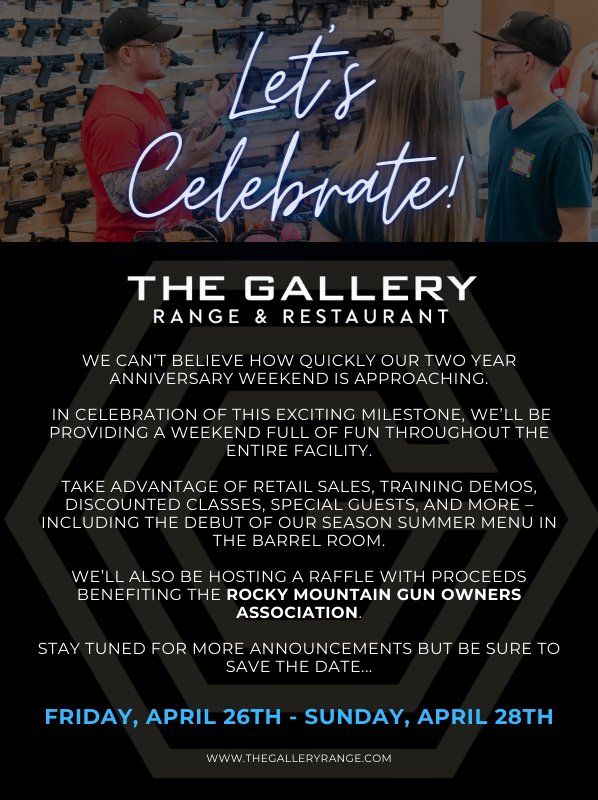 We're Turning Two! Anniversary Celebration at The Gallery