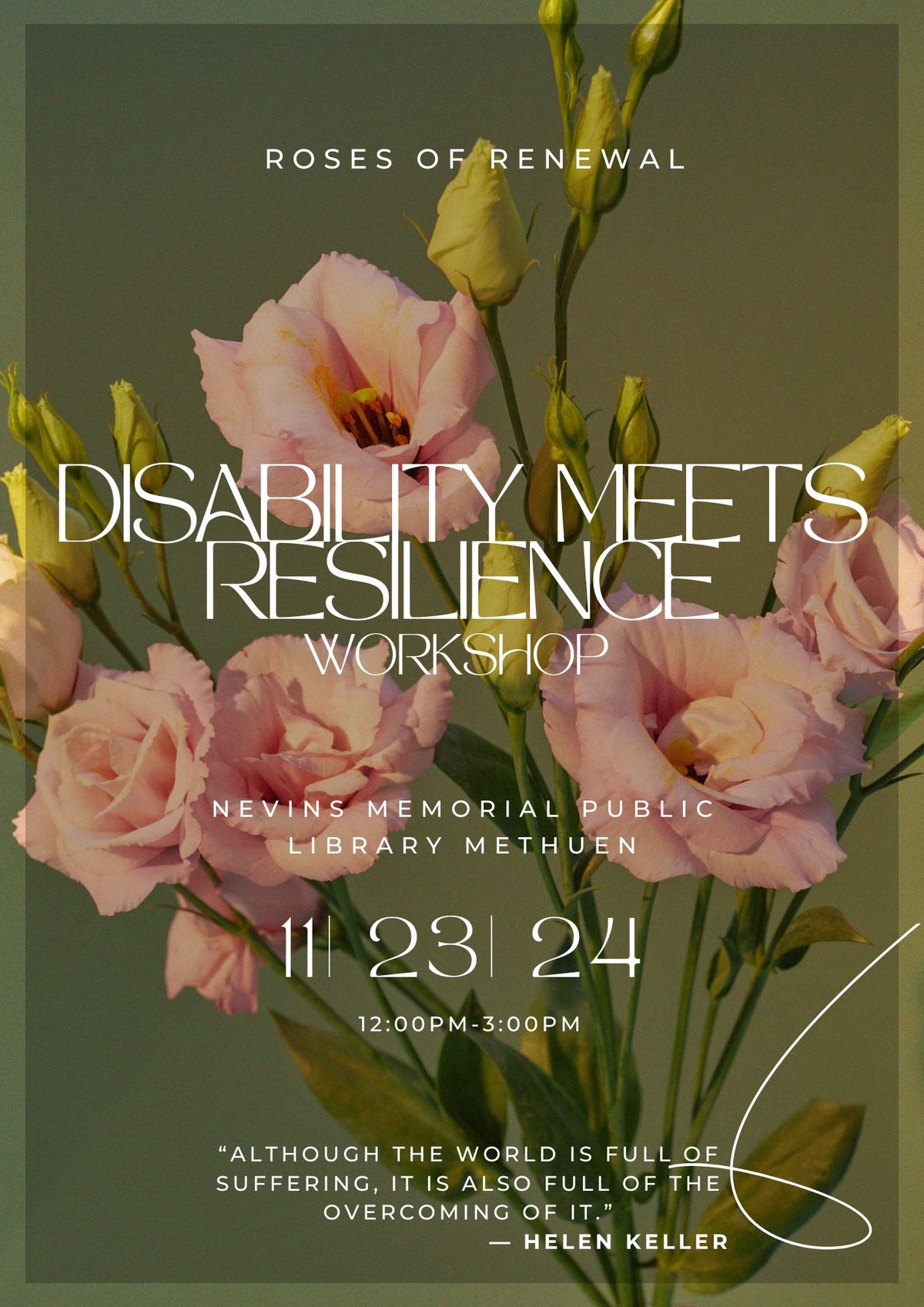  Disability Meets Resilience: Workshop Series 