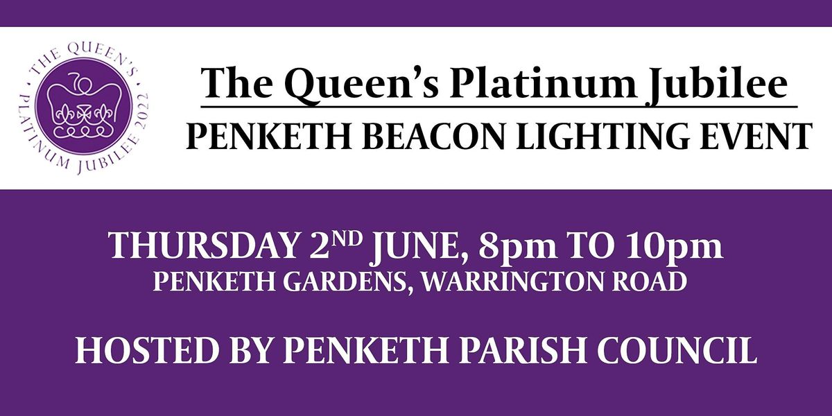 Penketh Beacon Lighting The Queens Platinum Jubilee, Penketh Gardens